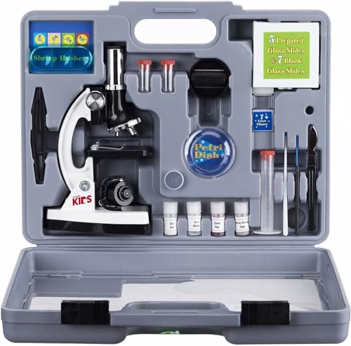 $24.59: AmScope 120X-1200X 52-pcs Kids Beginner Microscope STEM Kit at Amazon