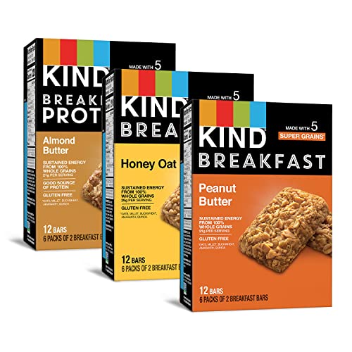 [S&S] $11.89: 18-Count KIND Breakfast Bars (Variety Pack) at Amazon (66.1¢ / bar)