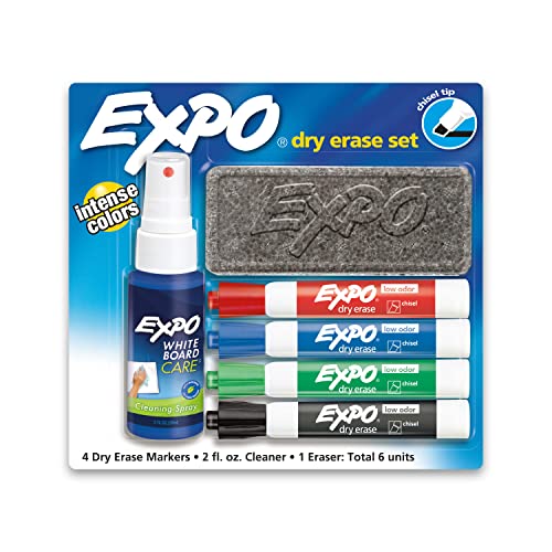 [S&S] $4.77: 6-Piece EXPO Low Odor Dry Erase Marker Starter Set (Chisel Tip) at Amazon