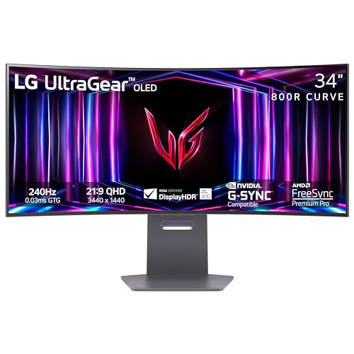 $817: LG 34GS95QE 34-inch Ultragear OLED Curved Gaming Monitor WQHD 800R 240Hz 0.03ms at Amazon