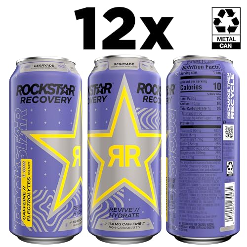 [S&S] $14.25: 12-Pack 16-Oz Rockstar Energy Drink w/ Caffeine, Taurine and Electrolytes (Berryade) at Amazon ($1.19 each)