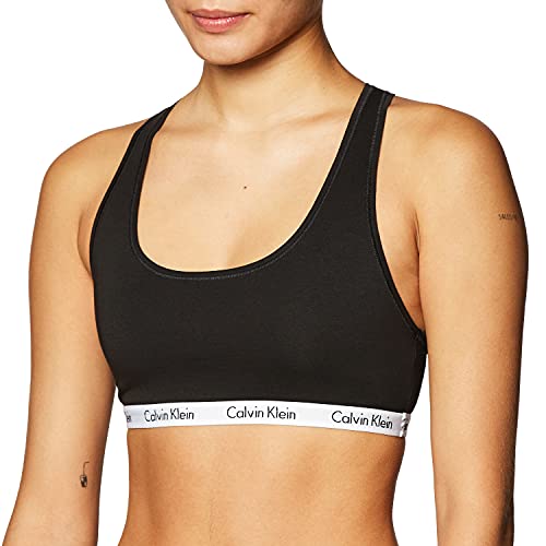 $4.97: Calvin Klein Women's Carousel Logo Bralette (X-Large, Black) at Amazon
