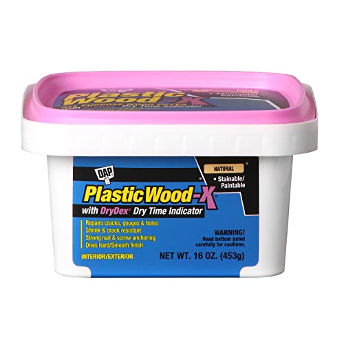$5: 16-Oz DAP Plastic Wood-X All-Purpose Wood Filler with DryDex at Amazon