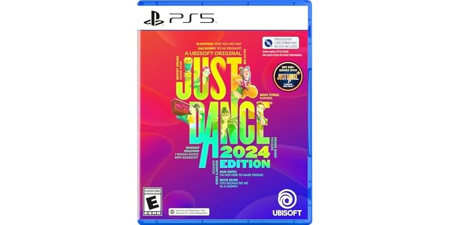 $10: Just Dance 2024 Edition Amazon Exclusive Bundle (PS5, Code in Box & Ubisoft Connect Code) at Woot!