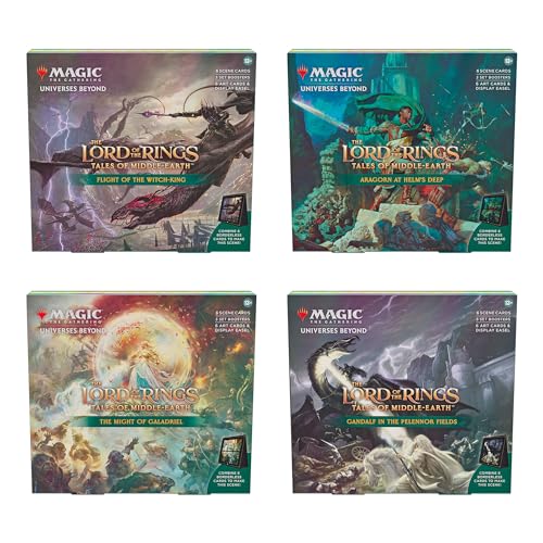 $80: The Lord of The Rings: Tales of Middle-Earth Scene Boxes - All 4 for Magic: The Gathering at Amazon