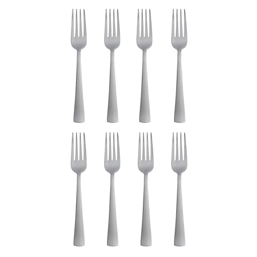 $4.20: Oneida Zinc Everyday Flatware Dinner Forks, Set of 8, 18/0 Stainless Steel, Silverware Set at Amazon