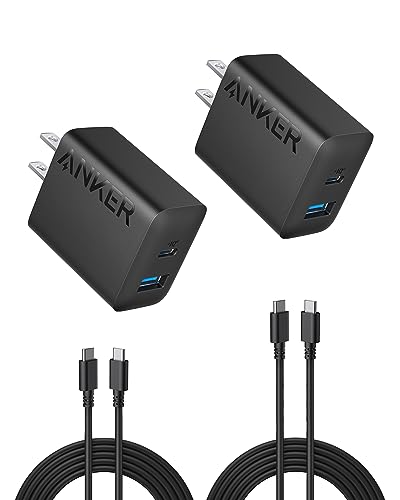 $13: 2-Pack Anker 20W Dual Port USB Fast Wall Charger w/ 5' USB-C Cable at Amazon