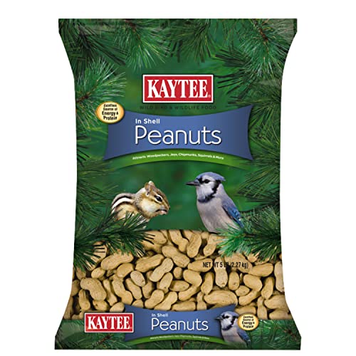 [S&S] $7.86: 5-Lb Kaytee Peanuts in Shell for Squirrels, Woodpeckers, Nuthatches, Jays, Towhees, Cardinals, Indigo Buntings, and Other Wild Birds at Amazon