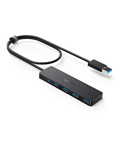 $7 (Prime Members): Anker 4-Port USB 3.0 Ultra Slim Data Hub w/ 2' Extended Cable (Black) at Amazon