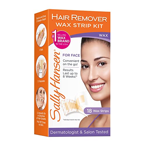 [S&S] $2.84: 18-Strips Sally Hansen Hair Remover Wax Strip kit for Face at Amazon