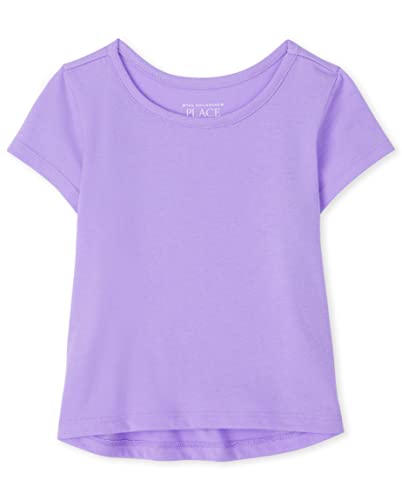 $2.37: The Children's Place Baby and Toddler Girls High Low Basic Layering Tee (Lacrosse Violet) at Amazon