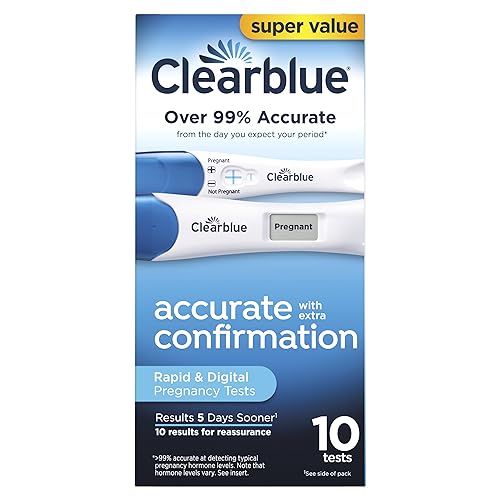 [S&S] $18.49: 10-Count Clearblue Pregnancy Test Combo Pack, Digital with Smart Countdown & Rapid Detection at Amazon
