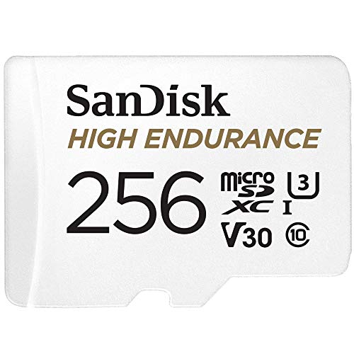 $23: 256GB SanDisk High Endurance U3 V30 UHS-I microSDXC Memory Card w/ Adapter at Amazon