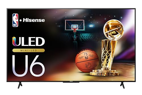 $600: Hisense 65-Inch Class U6 Series Mini-LED ULED 4K UHD Google Smart TV (65U6N, 2024 Model) at Amazon