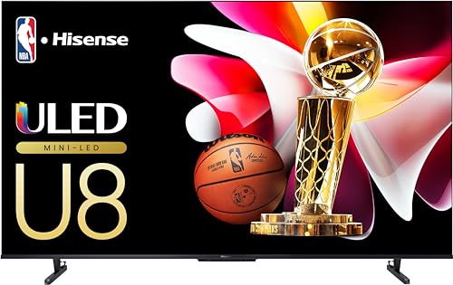$800: Hisense 55-Inch Class U8 Series Mini-LED ULED 4K UHD Google Smart TV (55U8N, 2024 Model) at Amazon