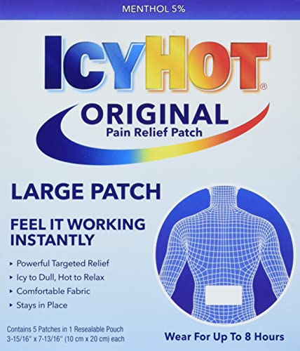[S&S] $3.64: 5-Count Icy Hot Original Medicated Pain Relief Large Patch at Amazon