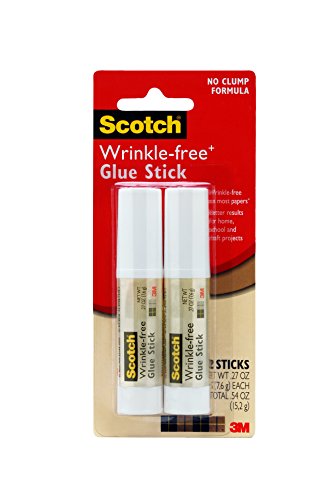 $3.29: 2-Pack .27-Oz Scotch 051141928586 3M Wrinkle-Free Glue Stick at Amazon