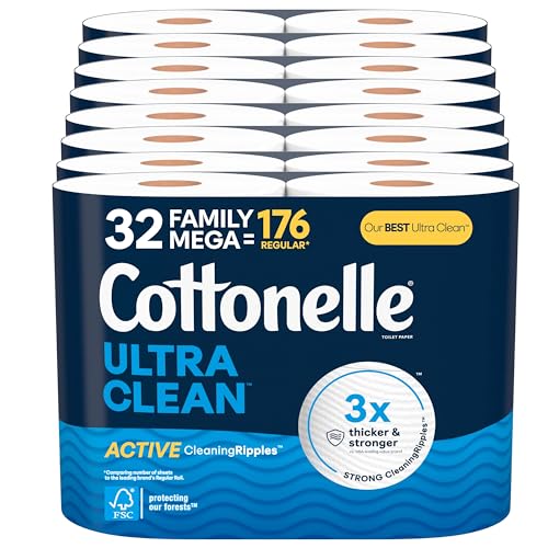 [S&S] $58.88: 2x32-Count Cottonelle Ultra Clean Family Mega Rolls Toilet Paper at Amazon + $15 Promo Credit