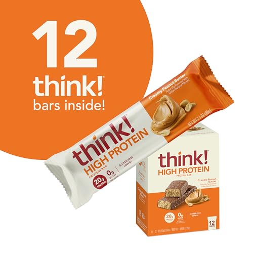 [S&S] $13.64: 12-Count 2.1-Oz think! Protein Bars (Creamy Peanut Butter) at Amazon