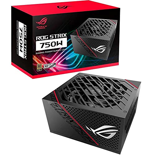 $100.97: ASUS ROG Strix 750 Fully Modular 80 Plus Gold 750W ATX Power Supply at Amazon