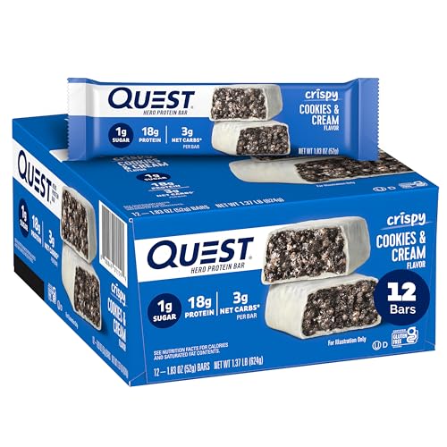 $16.56*: 12-Count 1.83-Oz Quest Nutrition Cookies & Cream Hero Protein Bars at Amazon ($1.38 each)