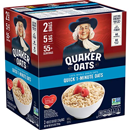 [S&S] $7.68: 2-Pack 40-Oz Quaker Quick 1-Minute Oatmeal at Amazon ($3.84 each)
