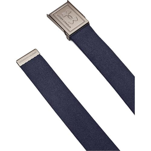 $7.51: Under Armour Men's Stretch Webbing Belt (Midnight Navy / Khaki Base / Castlerock) at Amazon