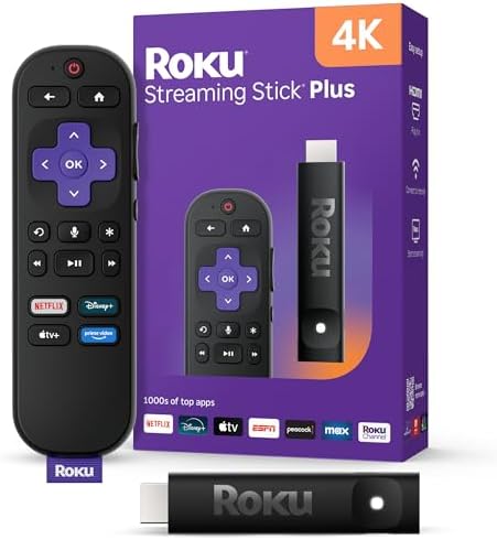 $24* | Roku Streaming Stick Plus 2025 4K HDR Media Player w/ Voice Remote + 15% Back w/ Prime Visa Card at Amazon