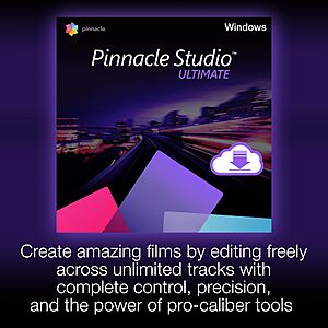 $99.99: Pinnacle Studio Ultimate Video and Photo Bundle 2023 [PC Download]