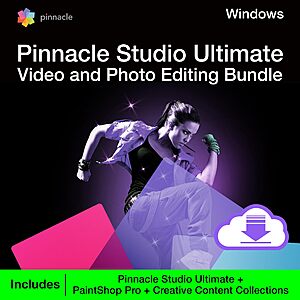 $99.99: Pinnacle Studio Ultimate Video and Photo Bundle 2023 [PC Download]