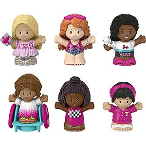 $  7.40: Fisher-Price Little People Barbie Toddler Toys Figure 6 Pack