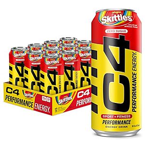 from $16.09 /w S&S: Cellucor C4 Energy Drink, 16 Oz, Pack of 12