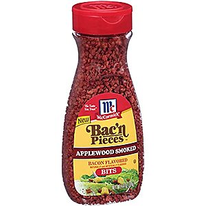 $  6.29 w/ S&S: McCormick Bac'n Pieces Applewood Smoked Bacon Flavored Bits, 4.4 oz (Pack of 6)
