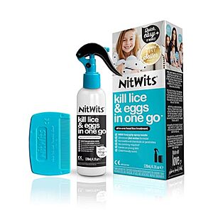 $  12.72 w/ S&S: All-in-One Head Lice Treatment Spray, Kills Nits & Eggs, Includes Lice Spray 120ml & Nit Comb