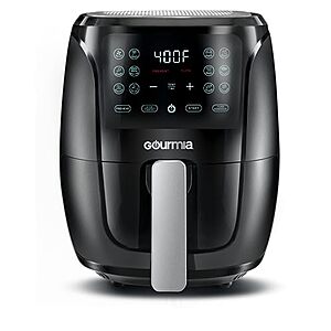 $  30.71: Gourmia 4 Qt Digital Air Fryer with Guided Cooking, Black GAF486