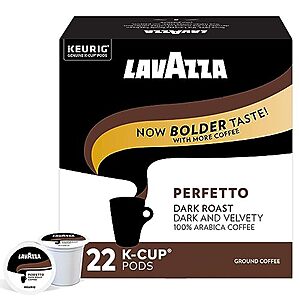 $  5.39 w/ S&S: Lavazza Perfetto Single-Serve Coffee K-Cup® Pods for Keurig® Brewer, 22 Count
