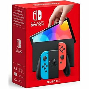 $  310: Nintendo Switch – OLED Model w/ Neon Red & Neon Blue Joy-Con