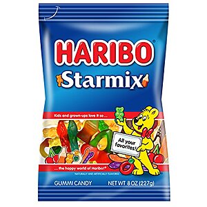 HARIBO Gummi Candy, Starmix, 8 oz. Bag (Pack of 10)