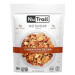 NuTrail Nut Granola Cereal, Cinnamon Pecan, 8 oz.