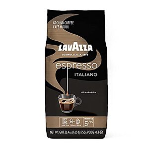 Lavazza Espresso Italiano Ground Coffee, Medium Roast, 26.4 oz.
