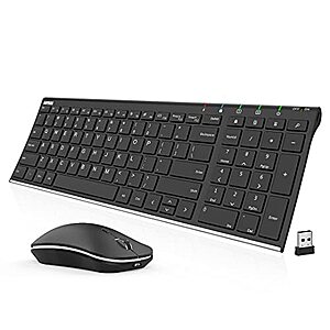 Arteck 2.4G Wireless Keyboard and Mouse Combo HW193MW162