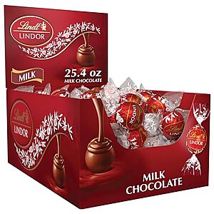 60-Count Lindt Lindor Milk Chocolate Candy Truffles (25.4-Oz Total)