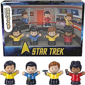 4-Pack Fisher-Price Little People Collector Star Trek Special Edition Figure Set