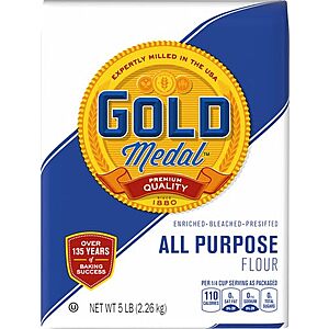 5-lb Gold Medal All Purpose Flour $3 w/ Subscribe & Save