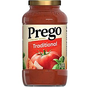 from $1.74: Prego Pasta Sauce, 24 Oz Jar