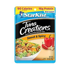 [S&S] $  8.65: 12-Pack 2.6-Oz StarKist Tuna Creations (Sweet & Spicy)