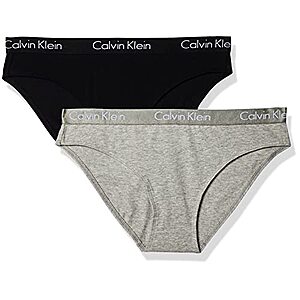 Calvin Klein Women's Motive Cotton Multipack Bikini Panty, 2 Pack