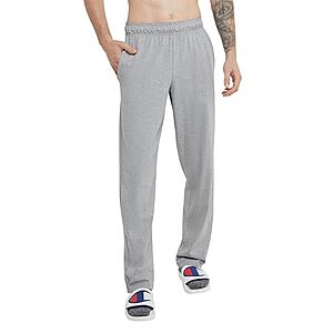 Champion mens Pants, Everyday Cotton, Lightweight Open-hem Lounge Pants for Men