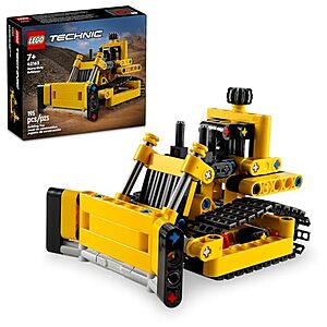 LEGO Technic Heavy-Duty Bulldozer Building Set (42163)