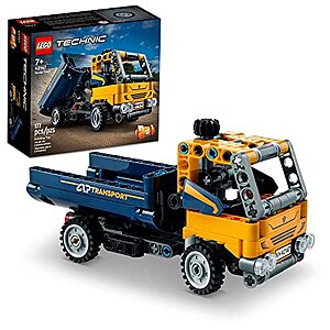 177-Piece LEGO Technic 2in1 Dump Truck & Excavator Digger Building Set (42147)